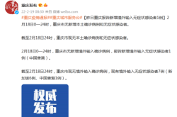 重庆新增1例本土无症状，重庆新增本土确诊病例