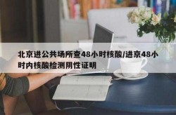 五一进北京公共场所需48小时核酸（去北京还需要48小时核酸证明吗）