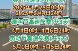 五一节高速公路免费吗，2025五一高速免费几天