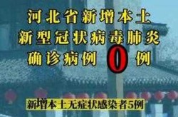 河北新增无症状感染者6例，河北发现一例无症状感染者
