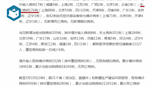 31省区市新增19例确诊病例（31省区市增17例病例）