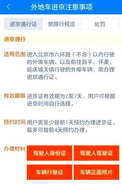 11月1日起外地车进京新规定(外地车进京规定)