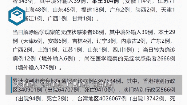31省新增本土确诊26例,31省新增本土60390