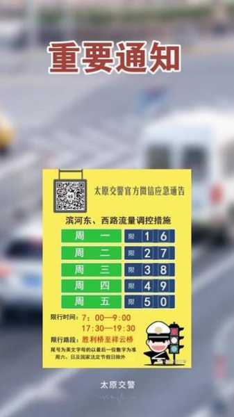 太原限行最新通知2019，太原最新限行通知2020