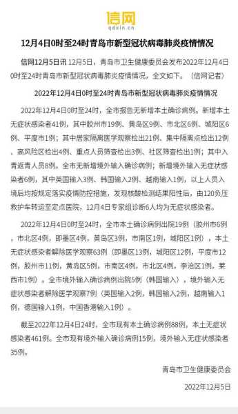 31省区市疫情最新消息，今天青岛疫情最新消息